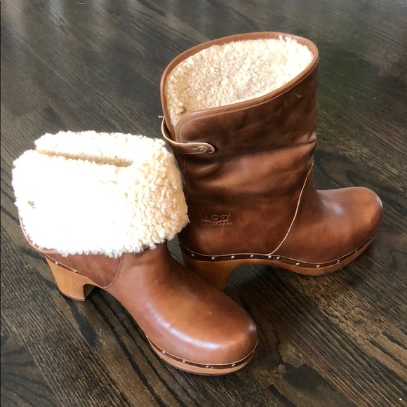 UGG Shoes - UGG Lynnea leather shearling boots